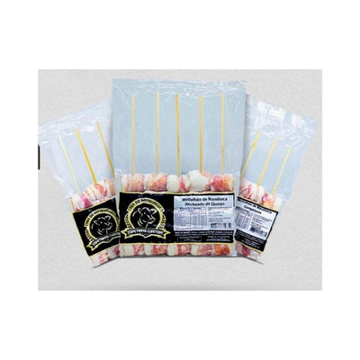 Espetinho de Mandioca com Bacon Recheio C Queijo 440g