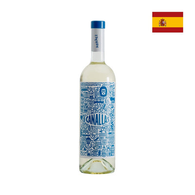 Vinho Branco Seco Canallas Merseguera Moscatel 750ml
