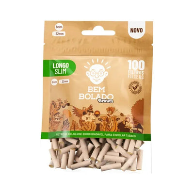 Filtro Bem Bolado Brown Slim Longo 100 unidades