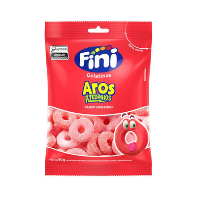 Fini Aros Morango Azedinho 90g
