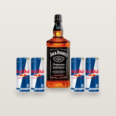 Combo Jack Daniel's + 4 Red Bull ou Coca-Cola