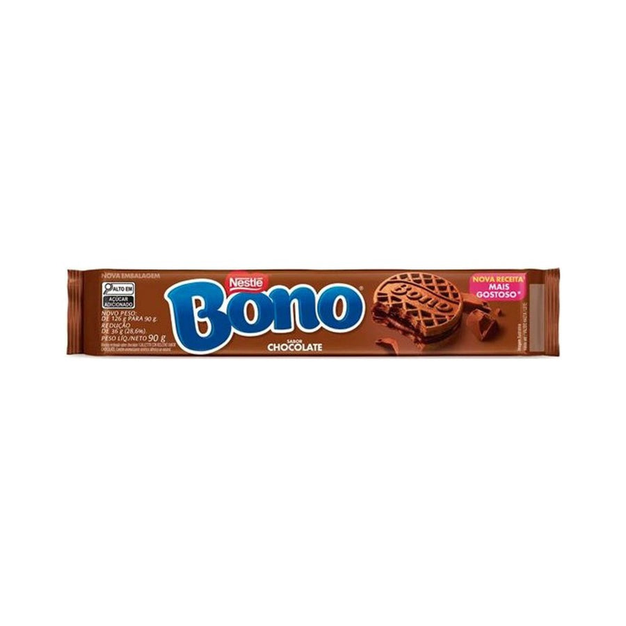 Biscoito Recheado Chocolate Bono 90G