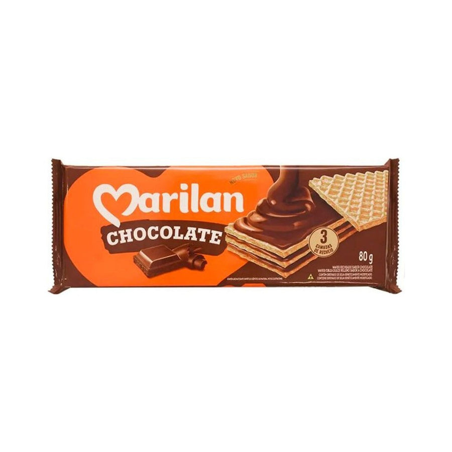 Biscoito Wafer Marilan Chocolate 80g