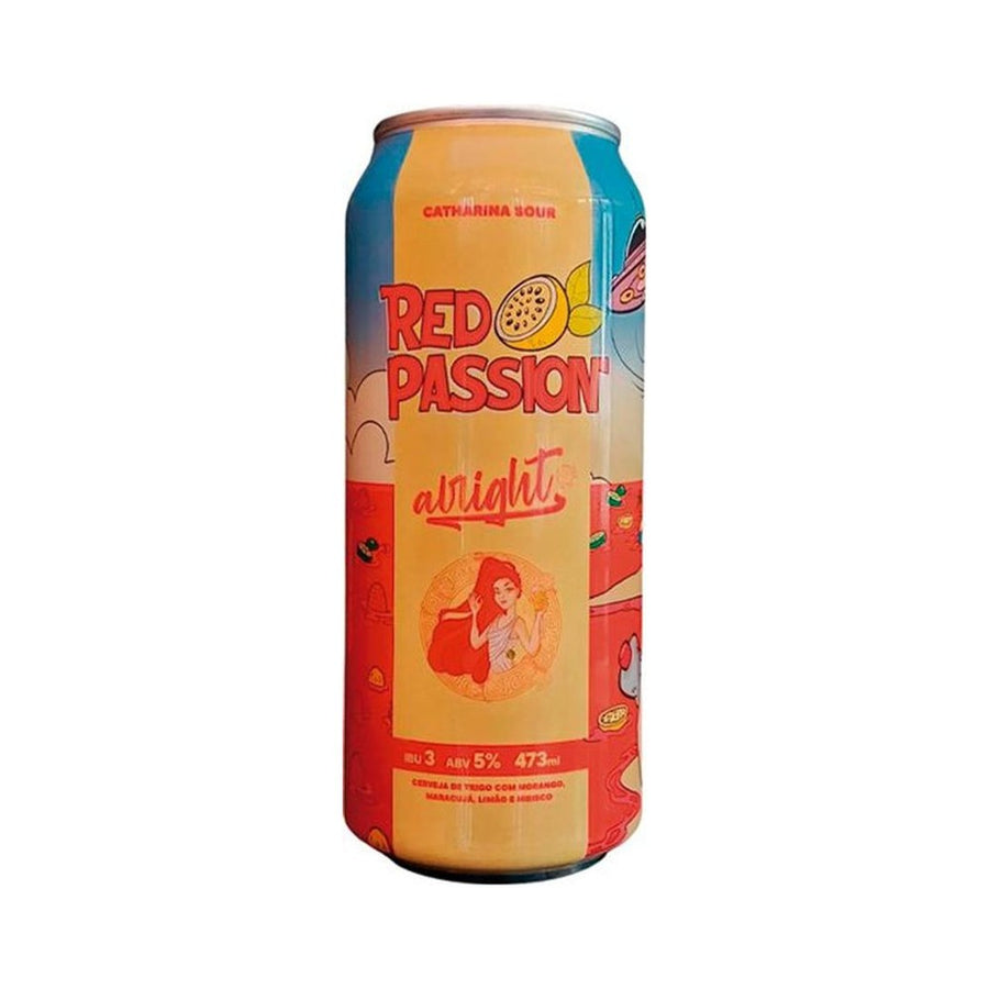 Cerveja Alright Red Passion 473ml