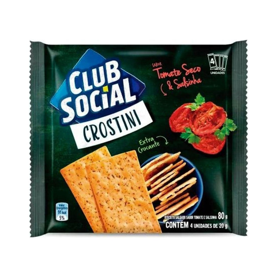 Club Social Crostini Tomate Seco e Salsinha 80g