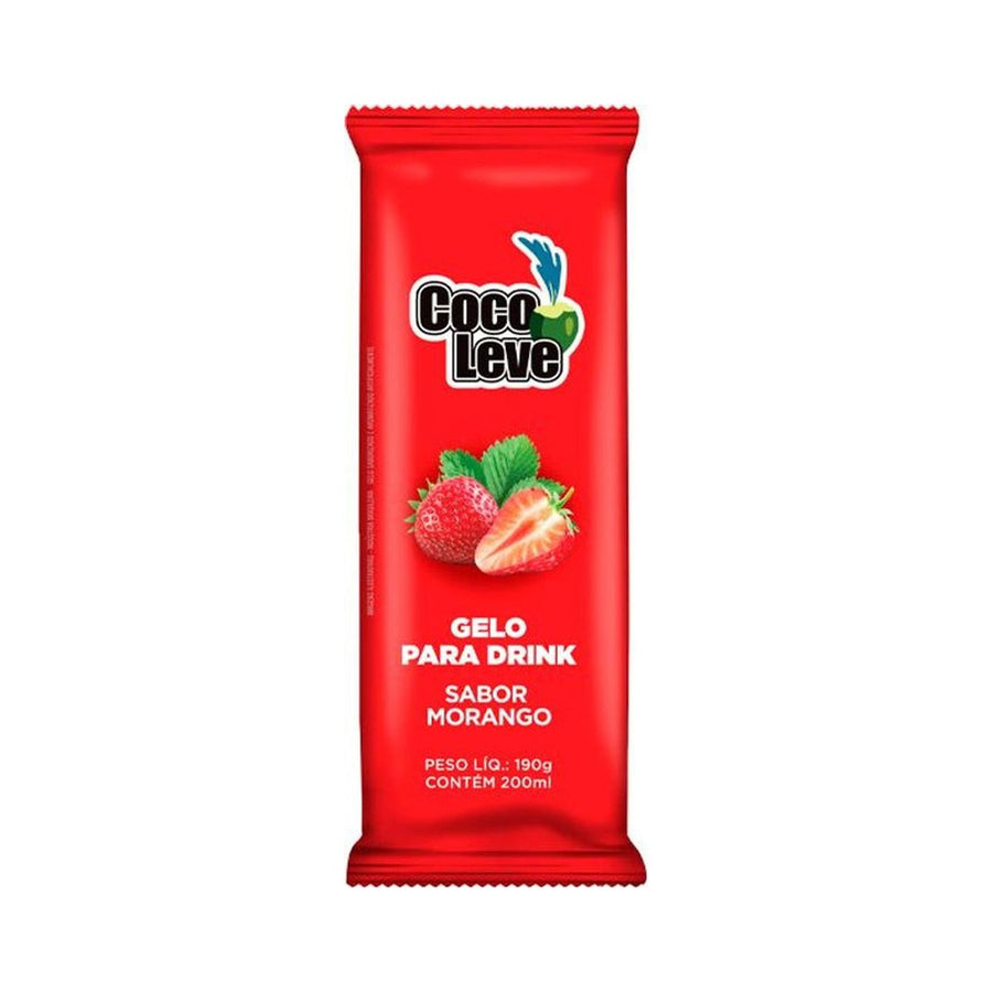 Gelo Saborizado Morango Coco Leve 190g