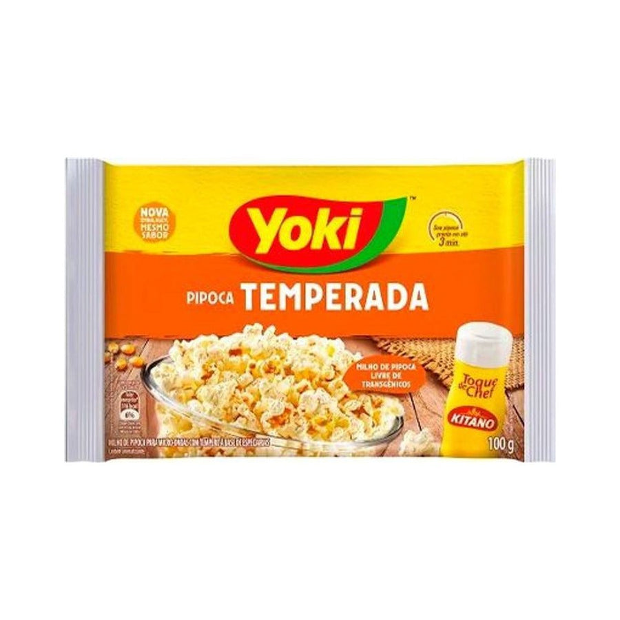 Pipoca para Microondas Temperada Yoki 100g