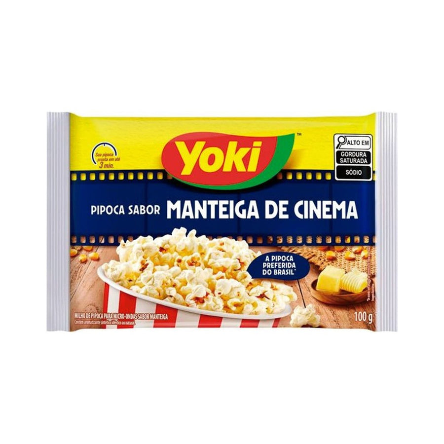Pipoca para Microondas Yoki Manteiga de Cinema 100g