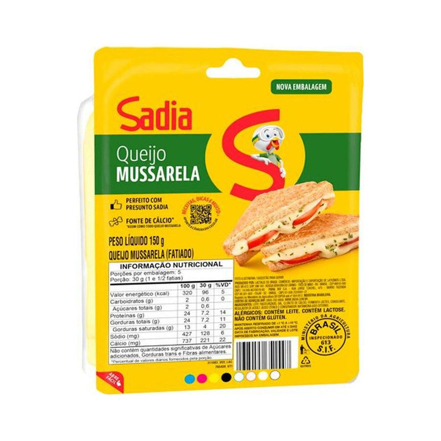 Queijo Mussarela Fatiado Sadia 150g