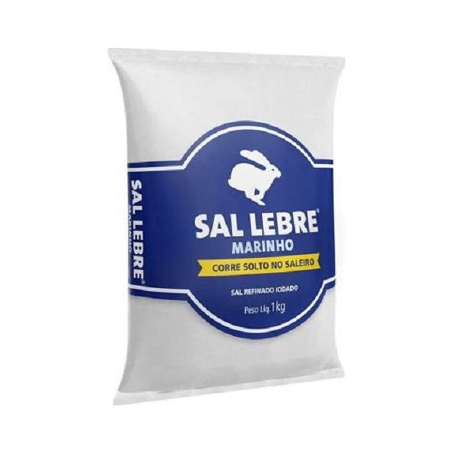 Sal Marinho Refinado Lebre Pacote 1kg