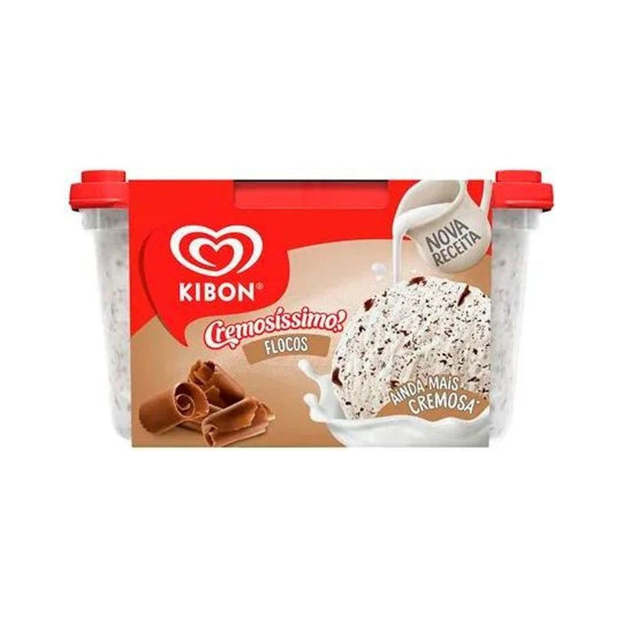 Sorvete Kibon Pote Cremosíssimo Flocos 1,5L