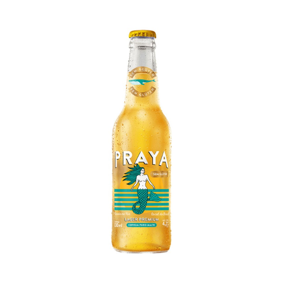 Cerveja Praya Lager Premium sem Glúten Long Neck 330ml