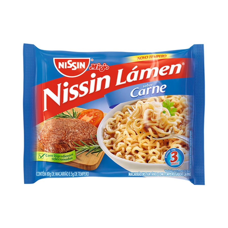 Macarrão Instantâneo Nissin Lámen Carne 85g