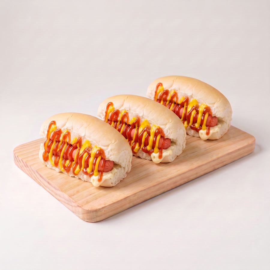 3 Hot Dogs (Clássico Americano Duplo)