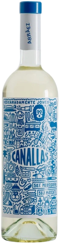 Vinho Branco Seco Canallas Merseguera Moscatel 750ml